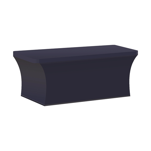 Blue 282C color option for 6' Stretch Table Cover Stock Color   Front Print Only