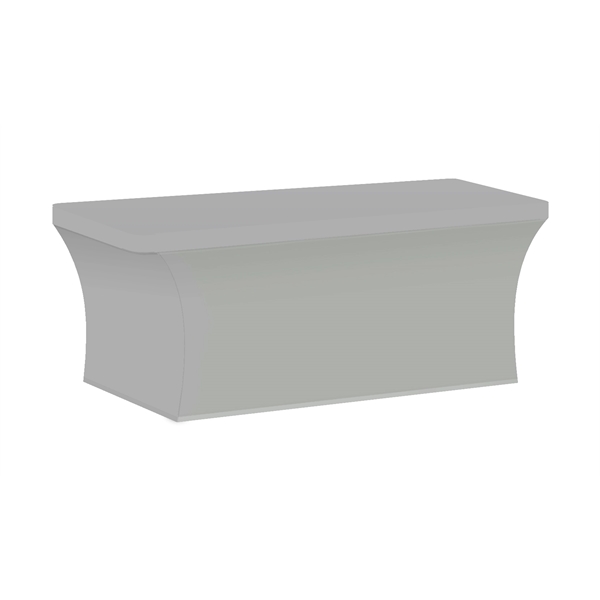 Cool Gray 6C color option for 6' Stretch Table Cover Stock Color   Front Print Only