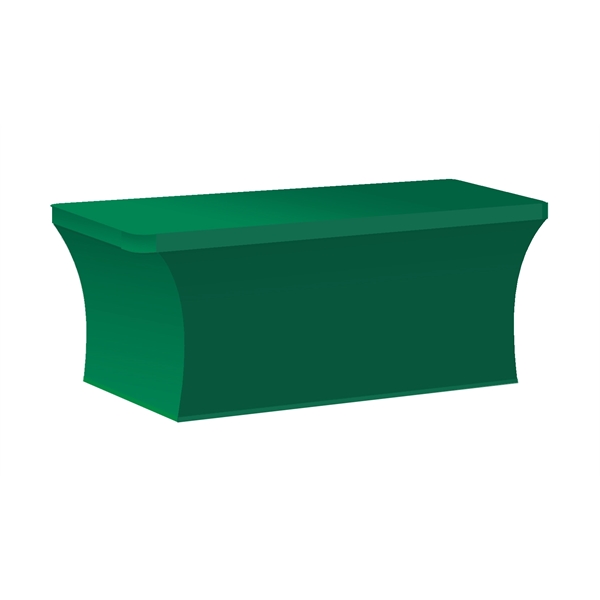 Green 3425C color option for 6' Stretch Table Cover Stock Color   Front Print Only