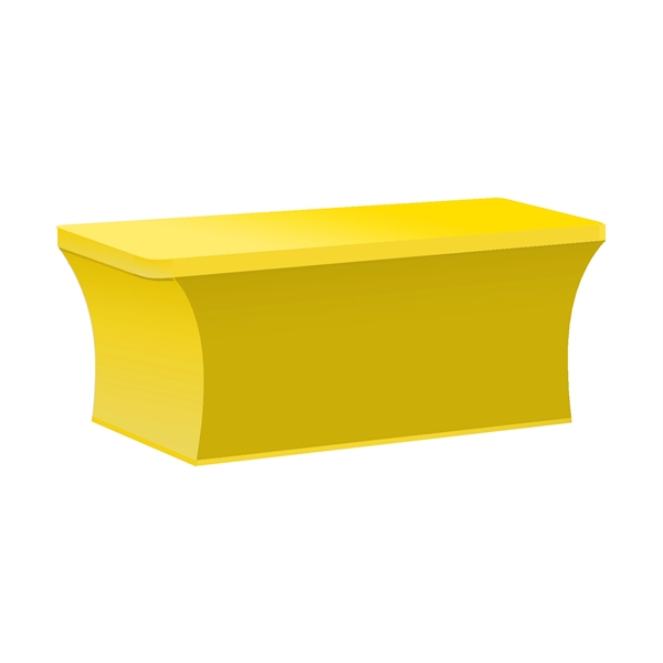 Yellow 7405C color option for 6' Stretch Table Cover Stock Color   Front Print Only