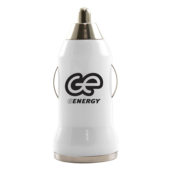 White color option for Compact Usb Car Charger