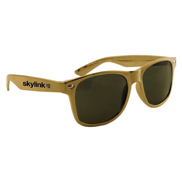 Metallic Gold color option for Metallic Miami Sunglasses