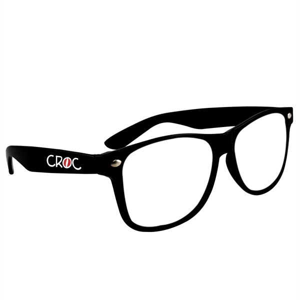 Black color option for Miami Glasses With Clear Lens