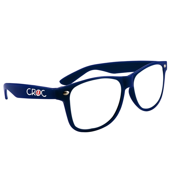 Navy Blue color option for Miami Glasses With Clear Lens