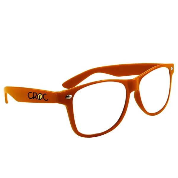 Orange color option for Miami Glasses With Clear Lens
