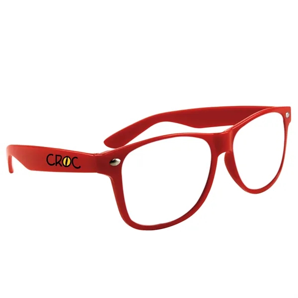 Red color option for Miami Glasses With Clear Lens