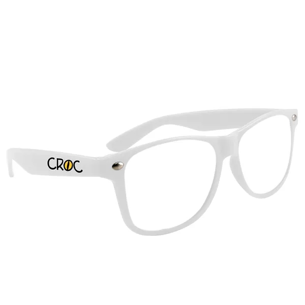 White color option for Miami Glasses With Clear Lens