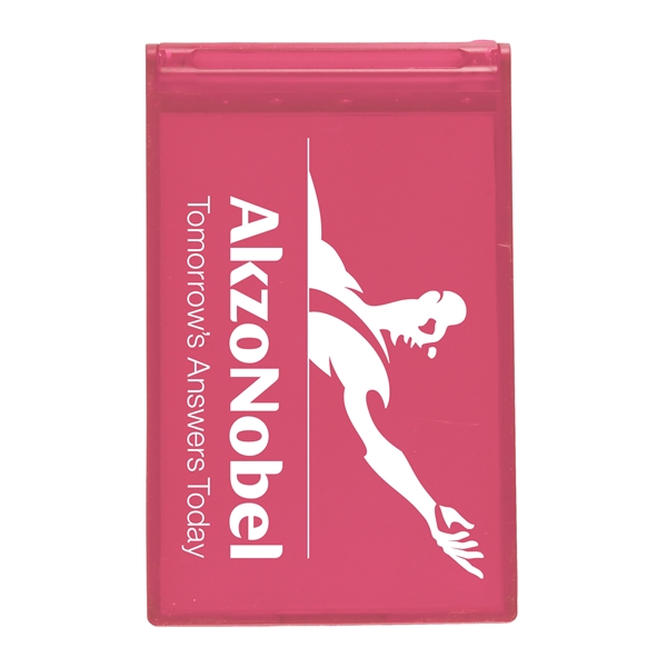 Translucent Pink color option for Tek Booklet With Rectangle Compact Mirror