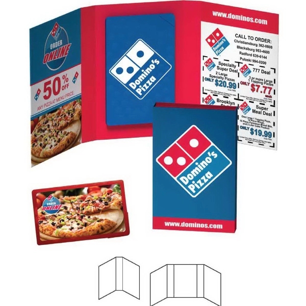 Full Color color option for Tek Booklet With Rectangle Credit Card Mints