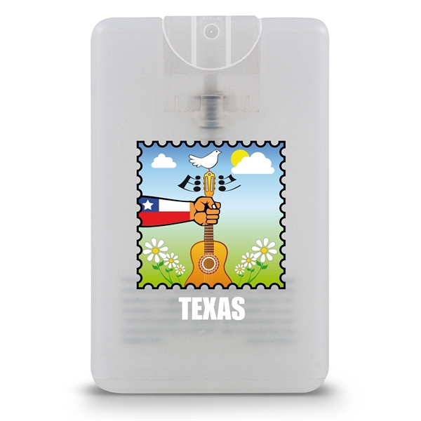 Translucent Frost color option for Credit Card Style Antibacterial Hand Sanitizer Spray