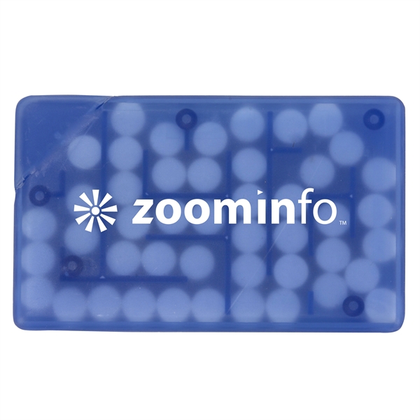Translucent Blue color option for Rectangle Puzzle Credit Card Mints