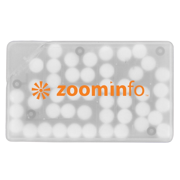 Translucent Frost color option for Rectangle Puzzle Credit Card Mints