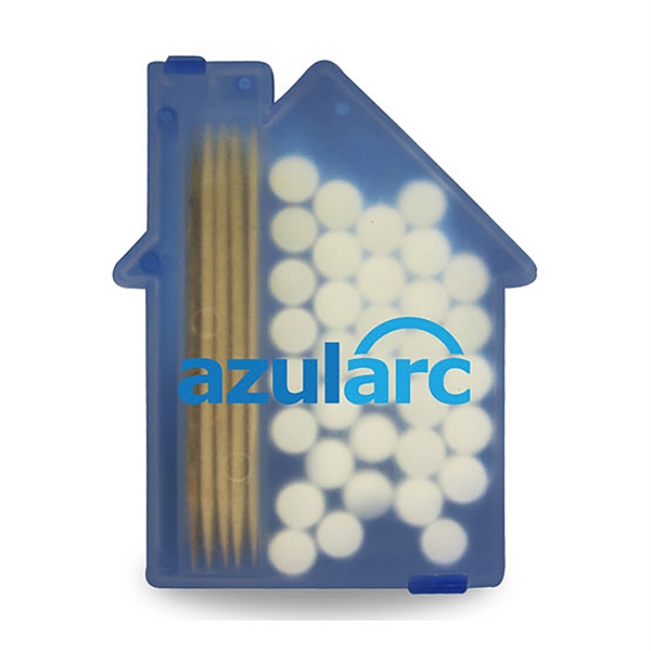 Translucent Blue color option for House Shaped Pick 'N' Mints