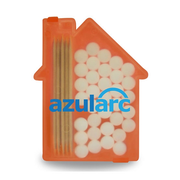 Translucent Orange color option for House Shaped Pick 'N' Mints