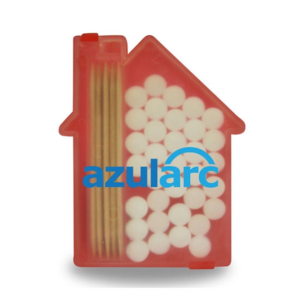 Translucent Red color option for House Shaped Pick 'N' Mints