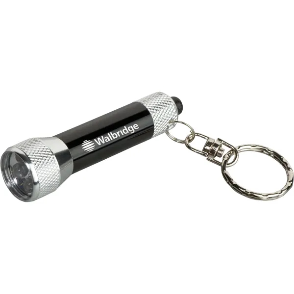 Black color option for Homestead Metal Flashlight With Key Tag