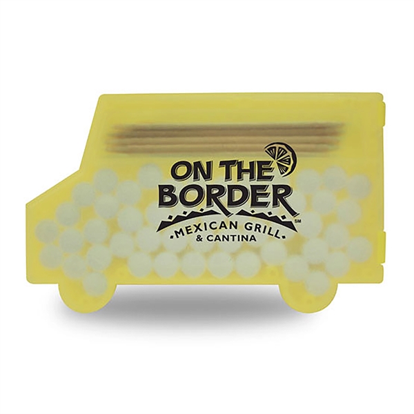 Translucent Yellow color option for Delivery Truck Shaped Pick 'N' Mints