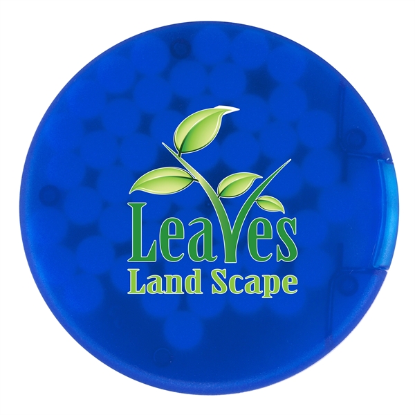 Translucent Blue color option for Round Credit Card Mints