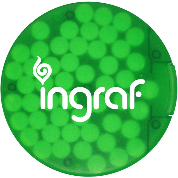 Translucent Green color option for Round Credit Card Mints