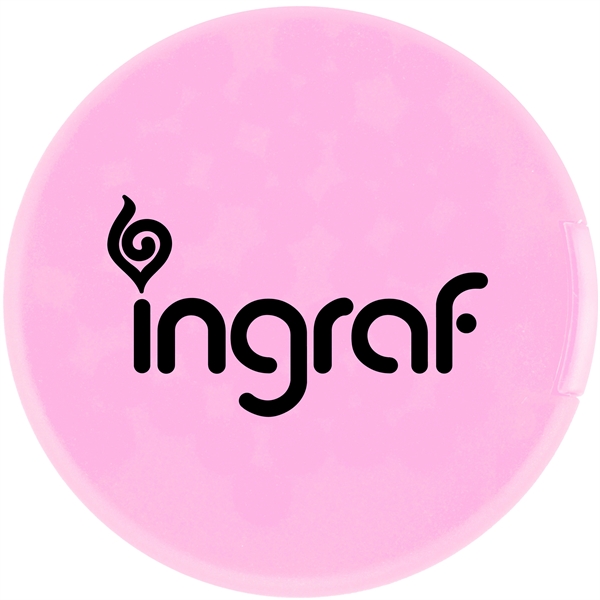 Translucent Pink color option for Round Credit Card Mints