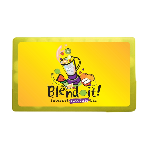 Translucent Yellow color option for Rectangle Credit Card Mints