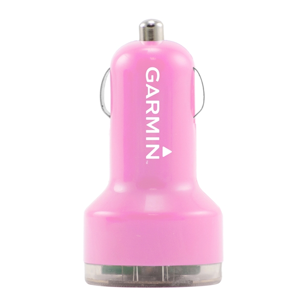 Pink color option for Dual Usb Car Charger
