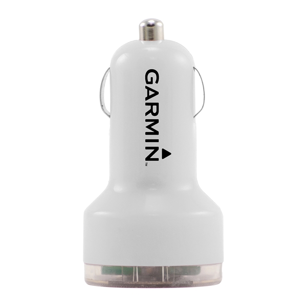 White color option for Dual Usb Car Charger