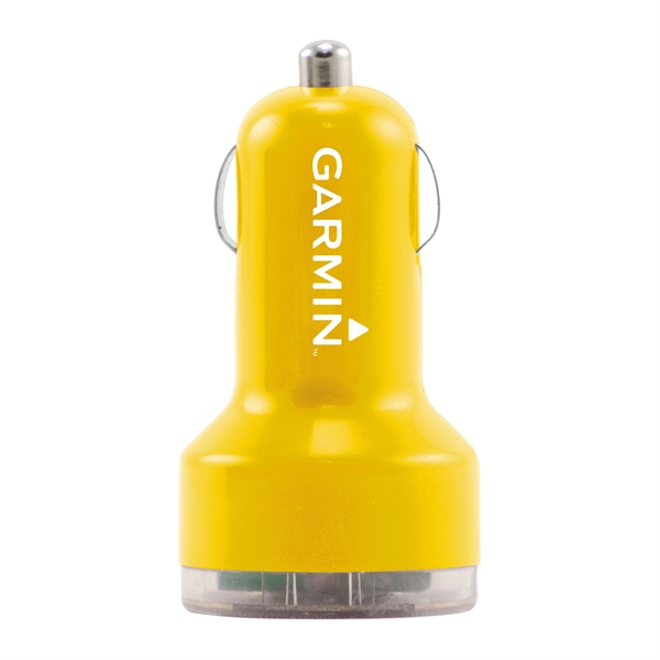 Yellow color option for Dual Usb Car Charger