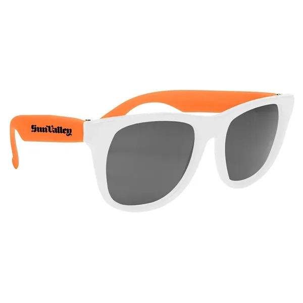 White-Orange color option for Sunglasses