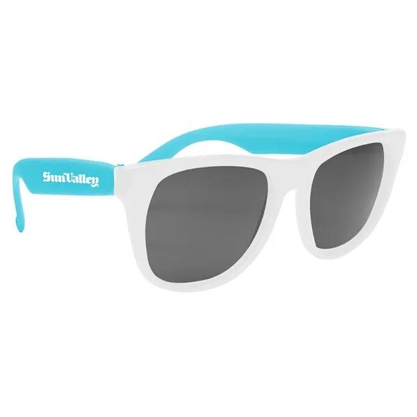White-Teal color option for Sunglasses