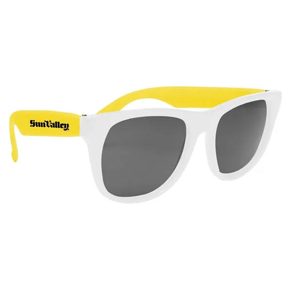 Yellow-White color option for Sunglasses