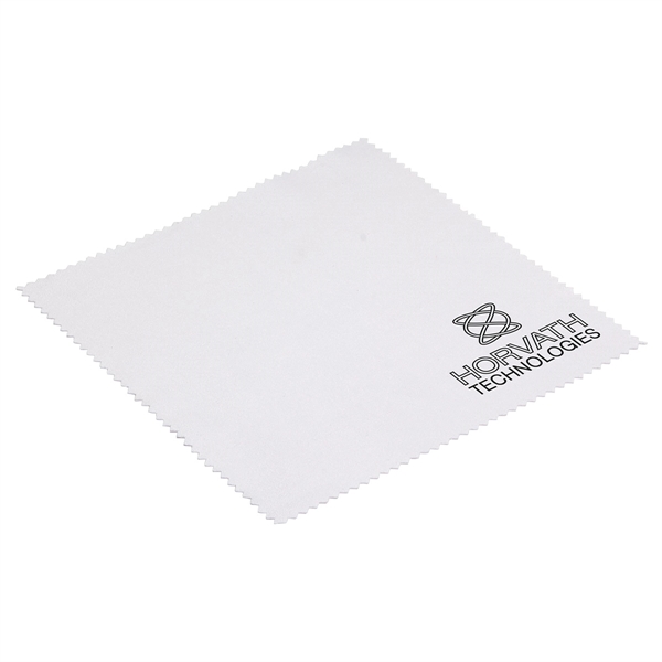 Bright White color option for Premium 1 Color 6" X 6" Microfiber Cloth