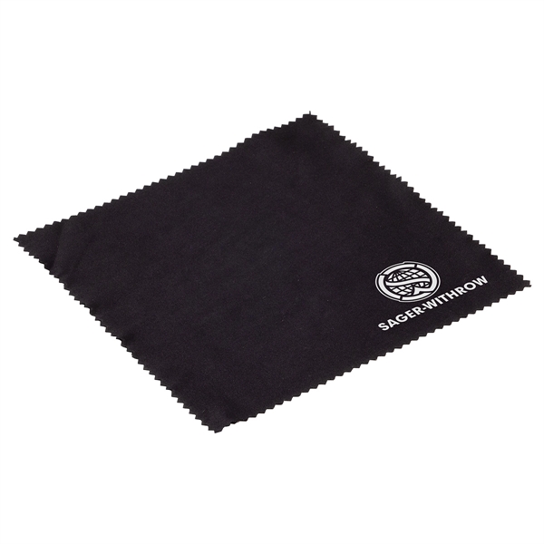 Dark Black color option for Premium 1 Color 6" X 6" Microfiber Cloth