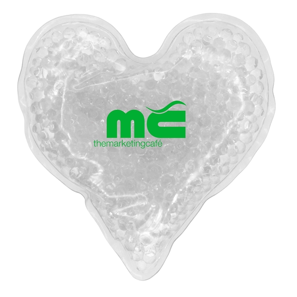 Clear color option for Heart Gel Tekbeads Hot/Cold Pack