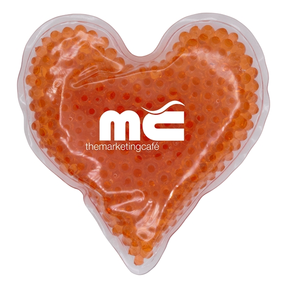 Orange color option for Heart Gel Tekbeads Hot/Cold Pack