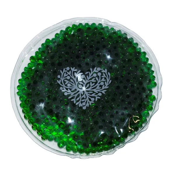 Green color option for Round Gel Tekbeads Hot/Cold Pack