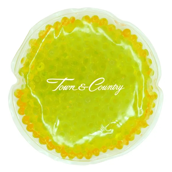Yellow color option for Round Gel Tekbeads Hot/Cold Pack