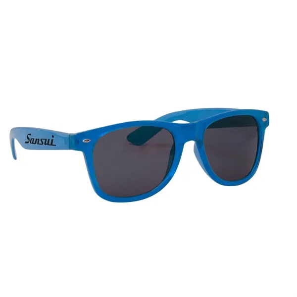 Translucent Blue color option for Translucent Miami Sunglasses