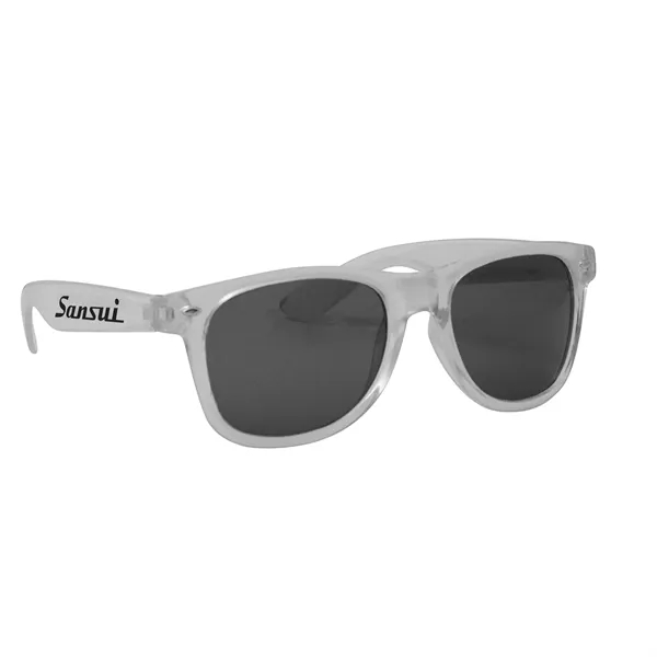 Translucent Clear color option for Translucent Miami Sunglasses
