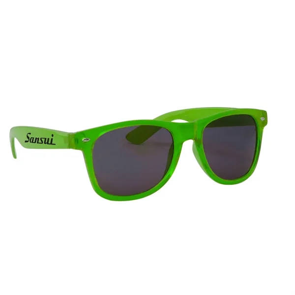 Translucent Green color option for Translucent Miami Sunglasses