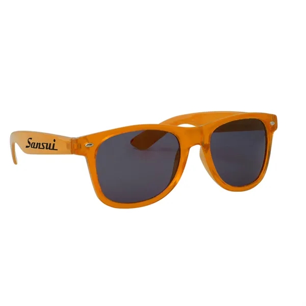 Translucent Orange color option for Translucent Miami Sunglasses