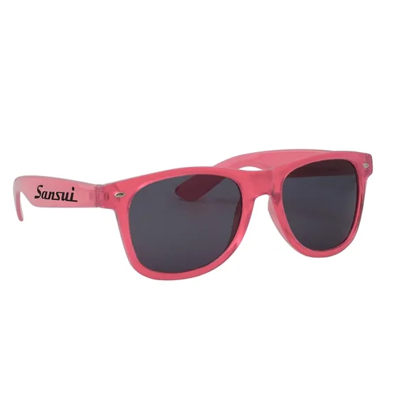 Translucent Pink color option for Translucent Miami Sunglasses