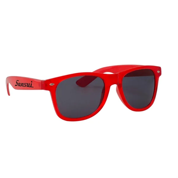 Translucent Red color option for Translucent Miami Sunglasses