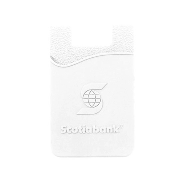 White color option for Embossed Silicone Wallet