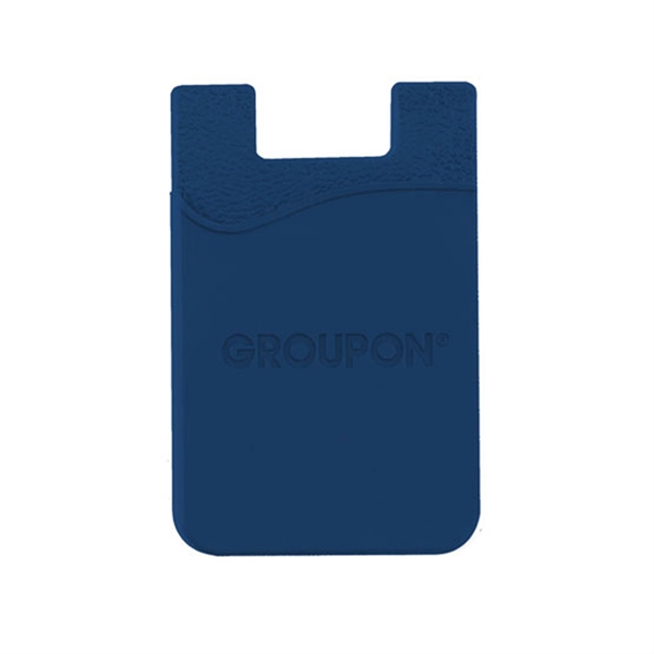 Navy Blue color option for Debossed Silicone Wallet