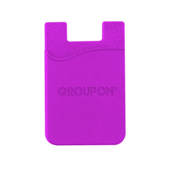 Purple color option for Debossed Silicone Wallet