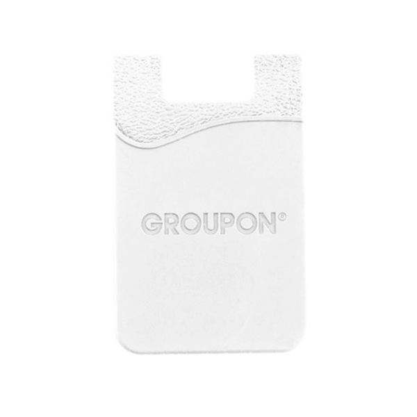 White color option for Debossed Silicone Wallet