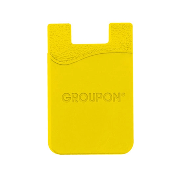 Yellow color option for Debossed Silicone Wallet