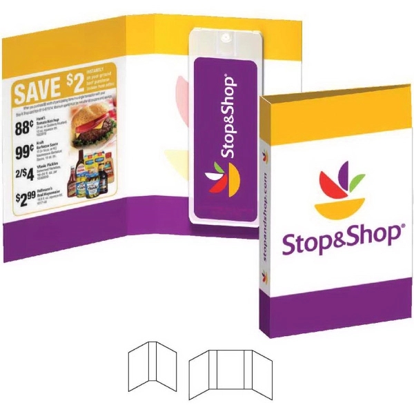 Full Color color option for Tek Booklet With Mini Credit Card Hand Sanitizer