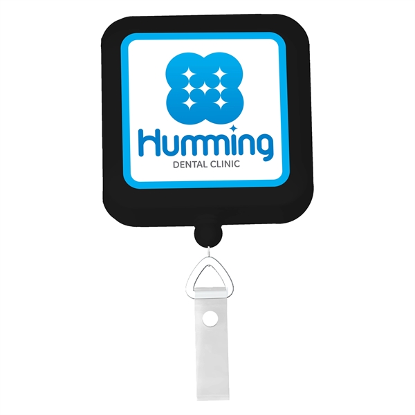 Black color option for Square Badge Reel